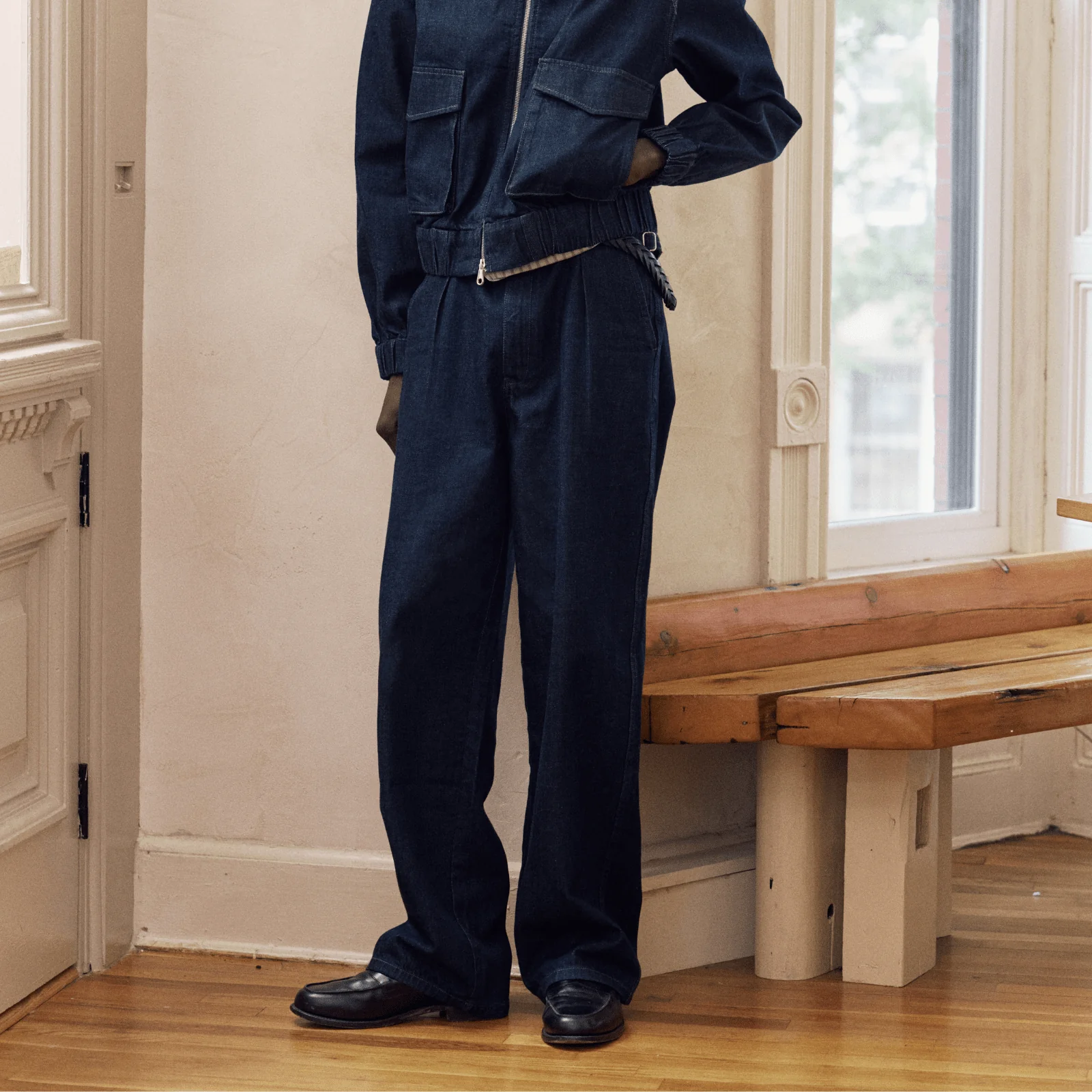 Framework Pleated Denim Jean - Image 2