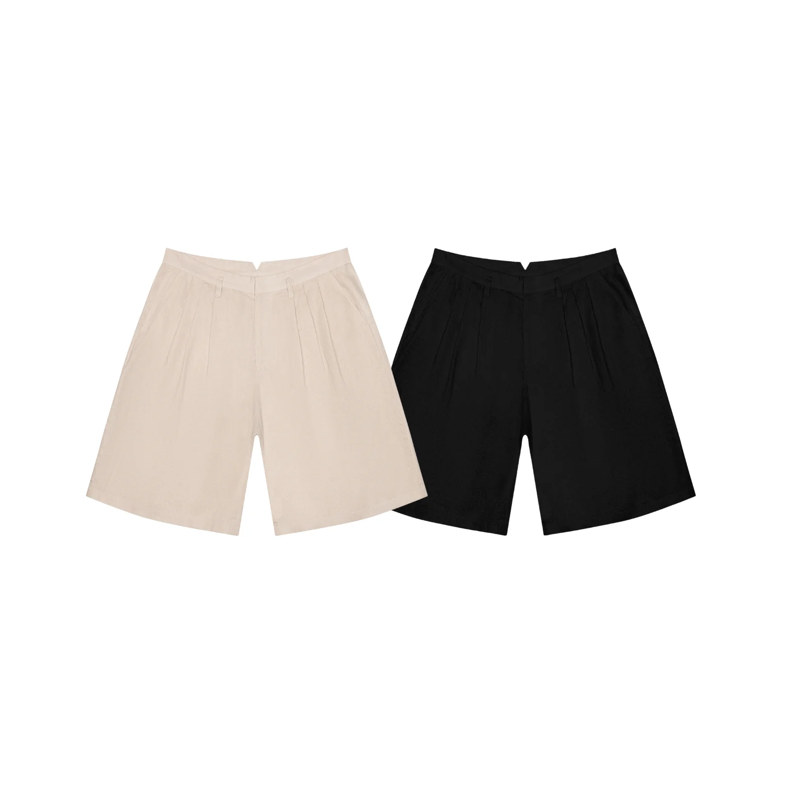 Triple Pleat Short
